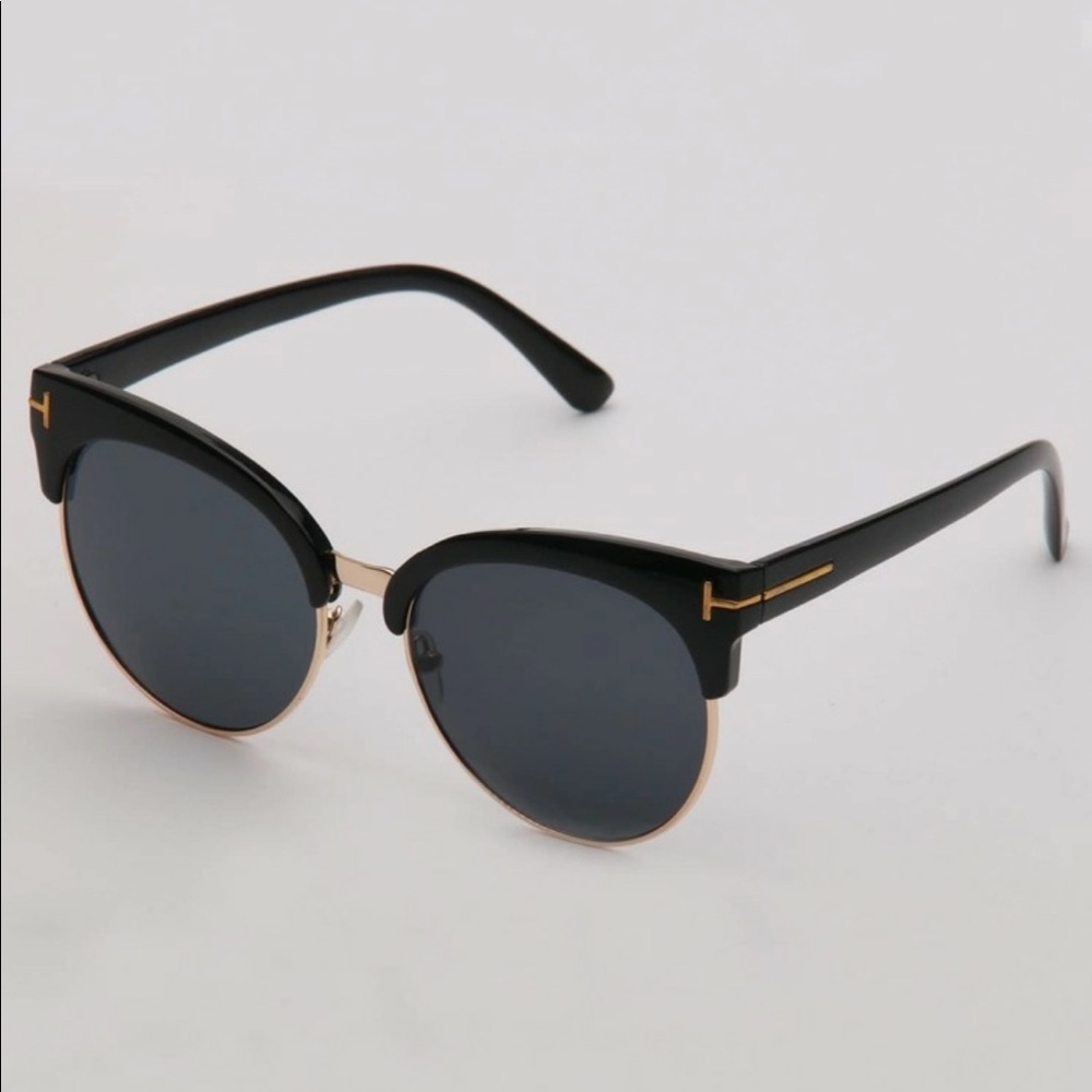 Semi Rimless Sunglasses - Picture 3 of 9